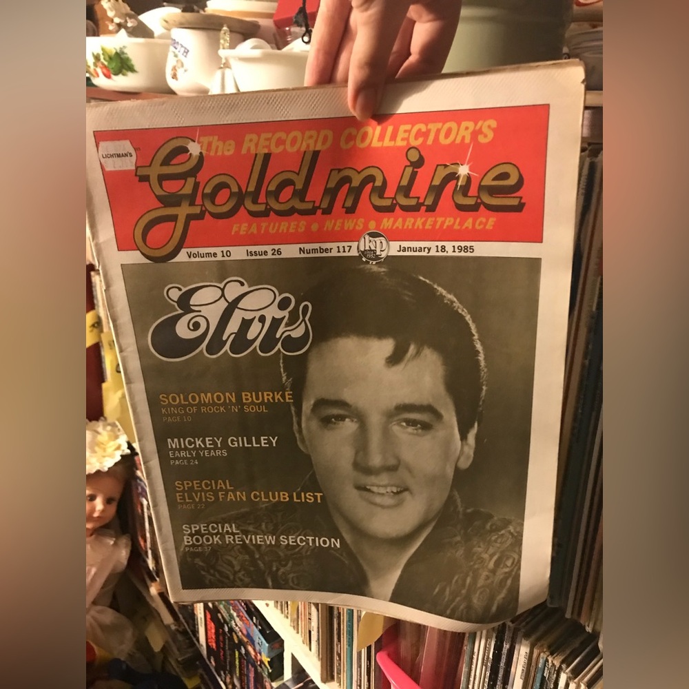 1985 G O L D M I N E newspaper- E L V I S
